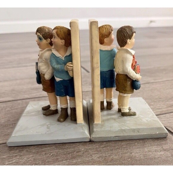 Rare Norman Rockwell Bookends Saturday Evening Post The Principal 820/2000 - Picture 4 of 12